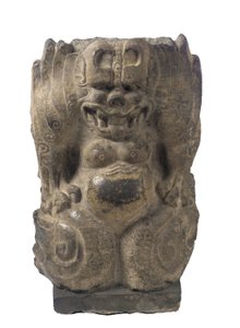 Squatting guardian-demon, Hebei province, Period of Division by Chinese School