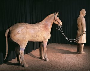 Terracotta Army warrior, Mausoleum of Emperor Qin Shi Huang, 3rd century BC by Chinese School