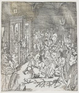 The Mocking of Christ, 1637 by Chinese School
