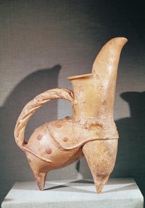 White pottery kuei tripod jug, from Weifang, Shandong, 3rd-2nd millennium BC by Chinese School