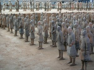 Xian Museum, Terracotta Warriors from the Tomb of Emperor Shi Huangdi by Chinese School