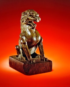 Seated lion, Tang Dynasty