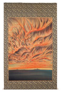 Setting Sun of Sacramento Valley by Chiura Obata