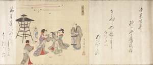 Around the Clock in the Yoshiwara by Chobunsai Eishi