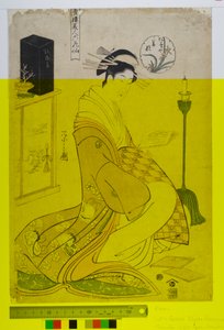 Beauties of the Green Houses as the Six Poets by Chobunsai Eishi