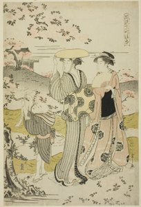 Ono no Komachi Visiting Kiyomizu Temple, from the series The Fashionable Seven Komachi