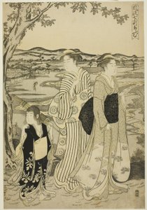 Parrot Komachi, from the series The Fashionable Seven Komachi by Chobunsai Eishi