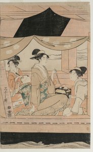 Party on the Pleasure Boat Kawaichimaru by Chobunsai Eishi