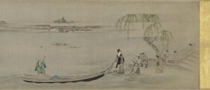 Scenes Along the Sumida River by Chobunsai Eishi