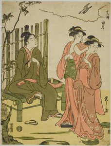 The Fourth Month, from the series "The Twelve Months" by Chobunsai Eishi