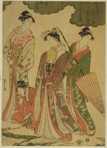 Women Viewing Cherry Blossoms