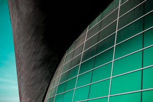 Abstract Teal Architecture