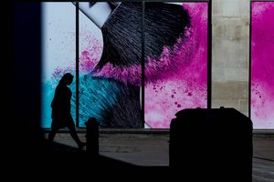 Colorful City Silhouette