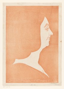 Portrait of Gerda Henny by Chris Lebeau (signed by artist)