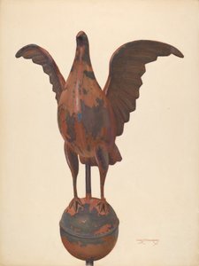 Flag-pole Finial Pigeon by Chris Makrenos