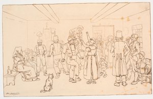 Dance in the Peasant Room by Christen Dalsgaard