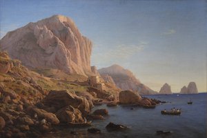 A Rocky Coast, Capri. After Sunrise