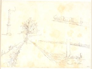 The Sidewalk Along the Lake by Christen Købke