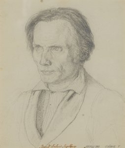 Bengt Erland Fogelberg, Sculptor, 1839 by Christen Købke