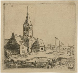 Village Church by Christiaan Friedrich Ruppe