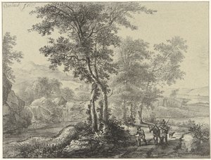 Wooded Landscape with Travelers
