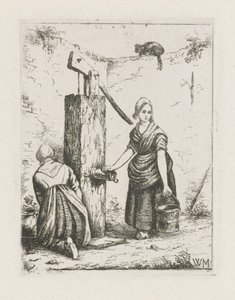 Two Women at a Water Pump