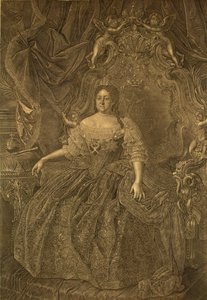 Portrait of Empress Anna Ioannovna by Christian Albrecht Wortmann