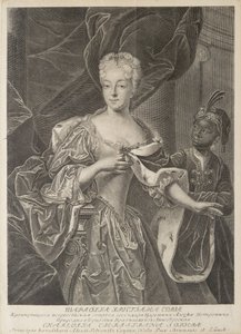 Portrait of Princess Charlotte of Brunswick-Wolfenbüttel, wife of Tsarevich Alexei Petrovich, 1694-1715 by Christian Albrecht Wortmann