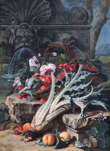 Still Life with Roman Mascherone