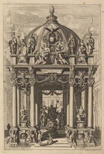 Triumphal Arch for Lotharius II by Christian Engelbrecht and Johann Andreas Pfeffel, after Peter Schubert von Ehrenberg