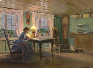 The Blue Living Room at Fleskum