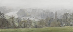 In a Mist (Silver) - Thames from Richmond Hill, Mists, 2015 by Christian Furr