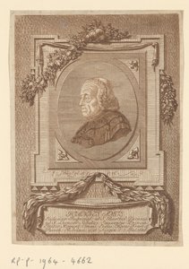 Portrait of Johann Baptist Amos by Christian Georg Schütz (I)