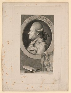 Portrait of Daniele Chodoiecki, Frontispiece for "Neue Bibliothek der schönen Wissenschaften," Leipzig, Germany, 1780