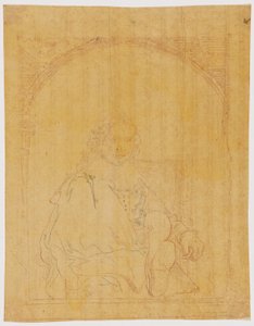Portrait of a Man in an Armchair, from Collection of Imitations of Drawings after the Principal Dutch and Flemish Masters