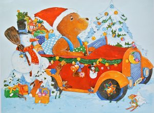 Advent Calendar Bear by Christian Kaempf