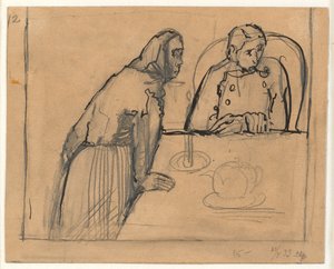 The Soldier Visits His Old Mother by Christian Kongstad Petersen