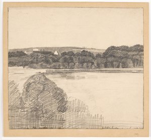 View over Lake towards Manor House by Christian Kongstad Petersen