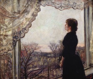 Oda Krohg by the window