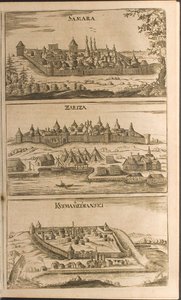 Samara, Tsaritsyn and Kozmodemyansk Illustration from Travels to the Great Duke of Muscovy