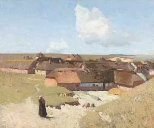 Jutland Landscape. Clear Day in May