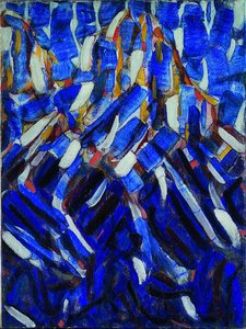 Abstraction the Blue Mountain by Christian Rohlfs