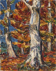 White Beeches in Fall by Christian Rohlfs