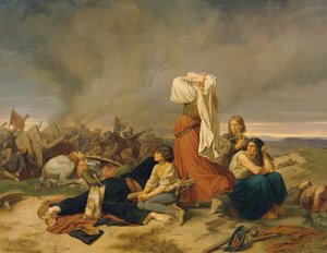 The Battle of Lipany on 30 May 1434, 1868 by Christian Ruben