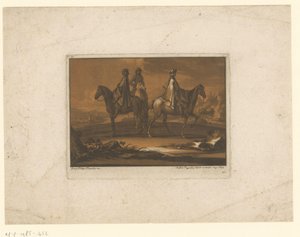Three Riders in Cloaks (Riders) by Christian Rugendas
