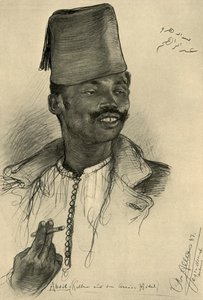 Abdul, waiter at the Aswan Hotel, Egypt by Christian Wilhelm Allers