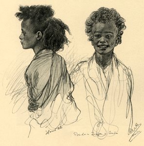 Bedouin Boys in Aswan by Christian Wilhelm Allers