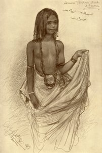 Bishari Girl, Aswan, Egypt, 1898 by Christian Wilhelm Allers