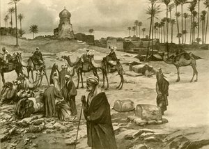 Caravan at Mit-Rahine, 1898 by Christian Wilhelm Allers
