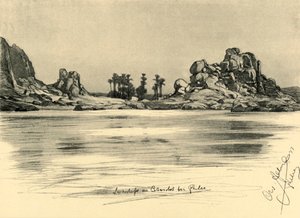 First Cataract near the Island of Philae on the River Nile, Egypt by Christian Wilhelm Allers